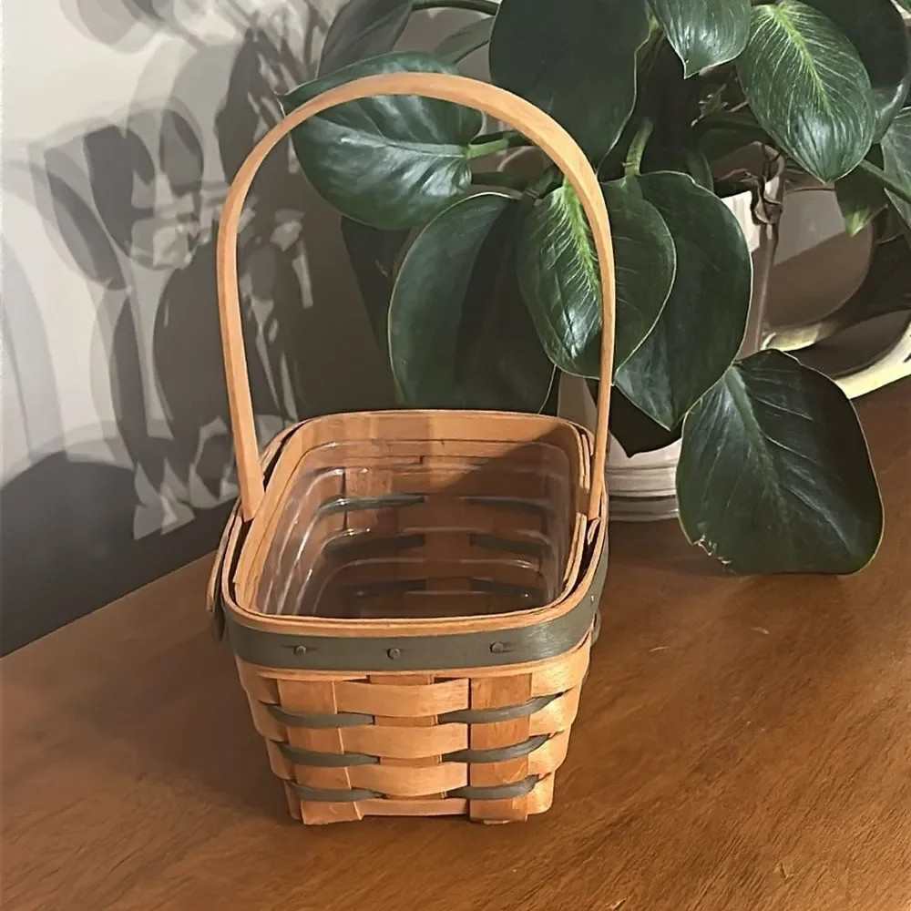 Rare! Vintage Longaberger 1993 Small Easter Style Handcrafted Basket